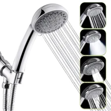 5-Mode Handheld Shower Head with Hose 4.9 Ft - Shower Wand 3.64 Inch Hand Hel...