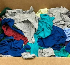 Color Knit Rags - Wiping Cleaning Cloth - 20 LB Box