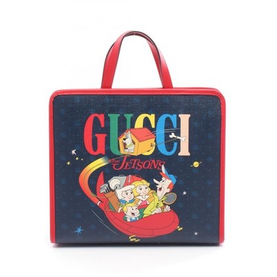 GUCCI x The Jetsons Children's Tote Bag 605614 canvas leather Navy
