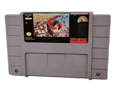Spiderman X-men Arcades Revenge SNES Super Nintendo Tested Good Condition  