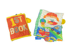 Vintage Handmade Cloth Baby Book "An Original By Bonnie Luster" Fabric Soft Book