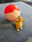 Vintage 1999 Burger King Pokemon Dragonite Keychain With Pokeball