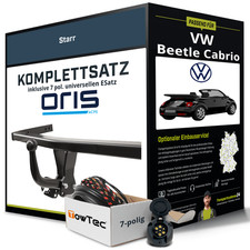 Für VW Beetle Cabrio Typ 1Y7 Anhängerkupplung starr +eSatz 7pol uni. 03- NEU