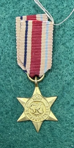 Miniature WW2 Africa Star Medal British Commonwealth Campaign Military