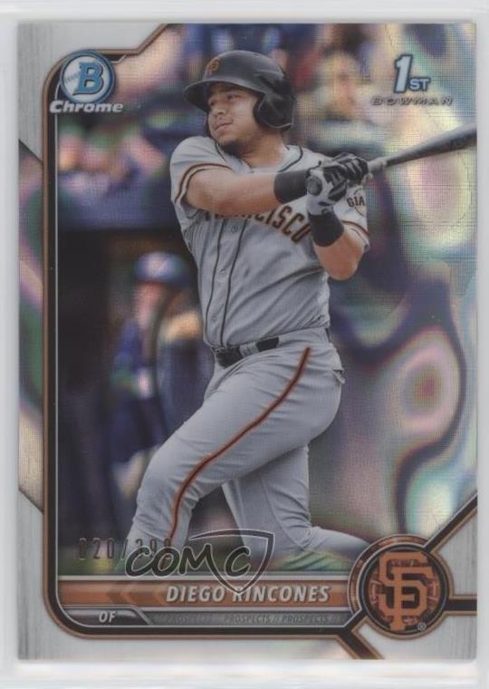 2022 Bowman Chrome Prospects Lava Refractor 20/399 Diego Rincones #BCP-65 6u5