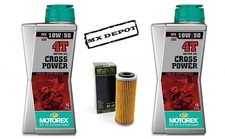 TRIUMPH OIL KIT MOTOREX CROSS POWER 10w50 & HF193 FILTER TRIUMPH TF250-E