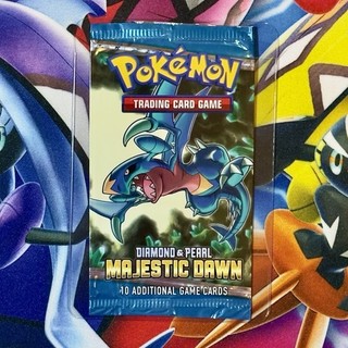 EMPTY!! 2008 POKÉMON DIAMOND & PEARL MAJESTIC DAWN GARCHOMP PACK ART