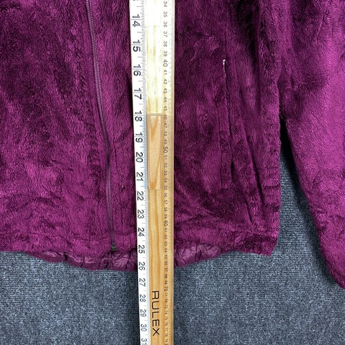 The North Face Osito 2 Womens Medium Full Zip Fleece Jacket Purple Deep Pile - Picture 11 of 13