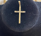 Vtg Park Lane Cross Pendant Gold Tone Dainty Etched Christian — photo 1