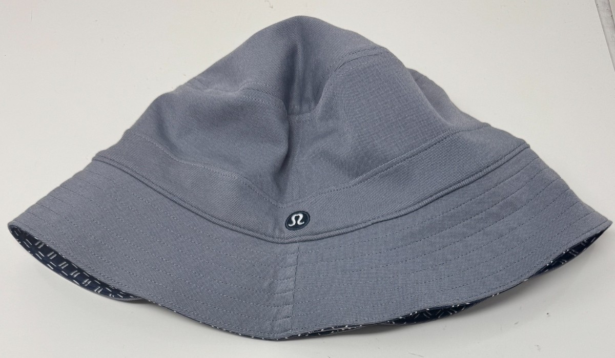 NWT Lululemon Both Ways Textured Reversible Bucket Hat L/XL Lululemon Both Ways Bucket Hat (Black/Variegated Mesh Camo  main image 2