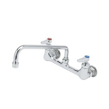 T S Brass B-0231 Low Arc Laundry Sink Faucet, Manual, 8" Mount, 2 Hole