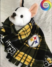 DOG SIZE FLEECE BLANKETS, Pet Blanket Travel Throw Cover PITTSBURG STEELERS