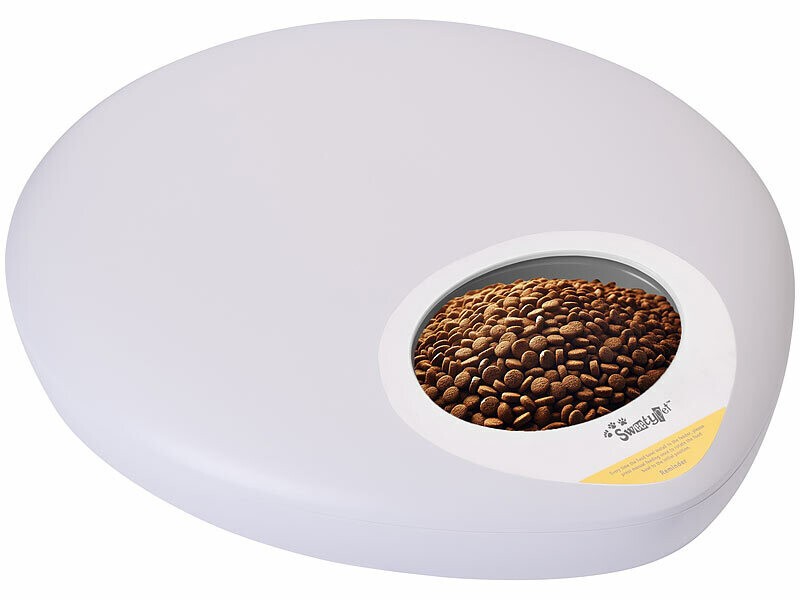 Distributeur de nourriture connecté pour chats SweetyPet idéal pour partir en week-end l'esprit libre