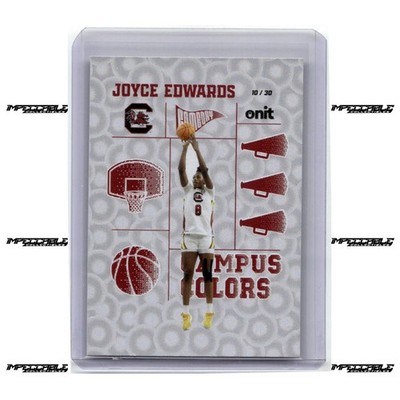 2025-26 ONIT South Carolina - Orbs Holo #CC-11 Joyce Edwards /30 Campus Colors