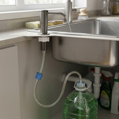 #ad Gun Gray Soap Dispenser with 1m Extension Tube Kitchen Sink Soap Pump $9.57
