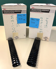 84 Binding Combs GBC 19-Ring Black SURELOX Bindings 1-3/4" & 2" GONE BY HALLOWEE