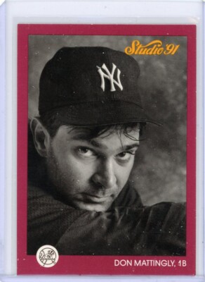 Don Mattingly 1991 Leaf Studio Baseball Card #97 New York Yankees