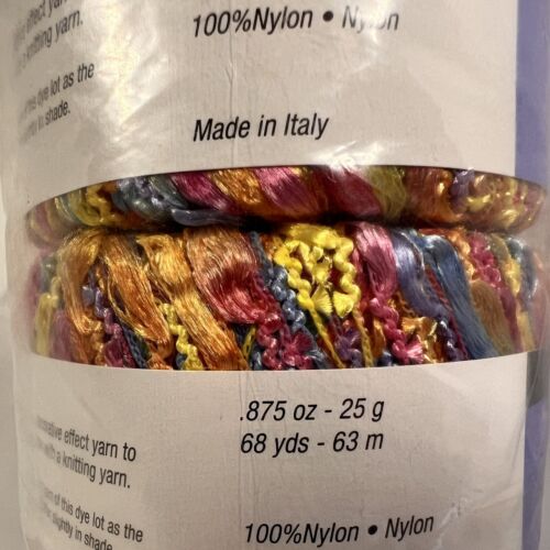 10 Matassine di Berroco Candy FX Novità Filato Slub Colore 8750 100% Nylon dall'ITALIA - Foto 10 di 13