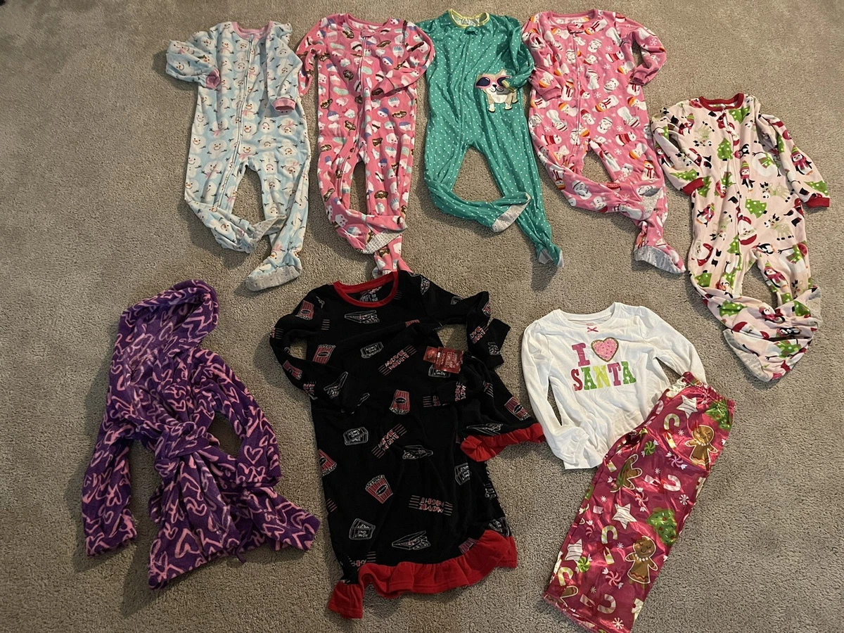 Lot of Girls Pajamas Size 5t 5