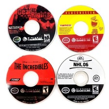 Nintendo GameCube Games Lot Of 4 Dead To Rights, Namco Museum, Incredibles, NHL