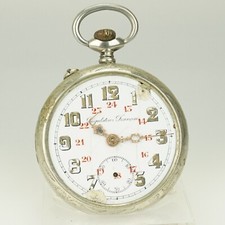 Rare Regulateur Pocket watch Men's no repeater fusee duplex chronometer roskopf