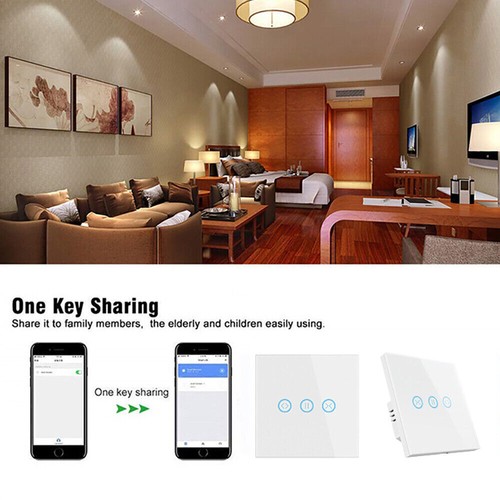 TUYA Smart WIFI Interrupteur de volet roulant tactile interrupteur de store interrupteur à rideau Alexa # - Photo 14/20