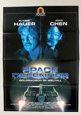 SPACE DEFENDER * VIDEO-POSTER A1 German 1-Sheet ´96 Rutger HAUER Joan CHEN