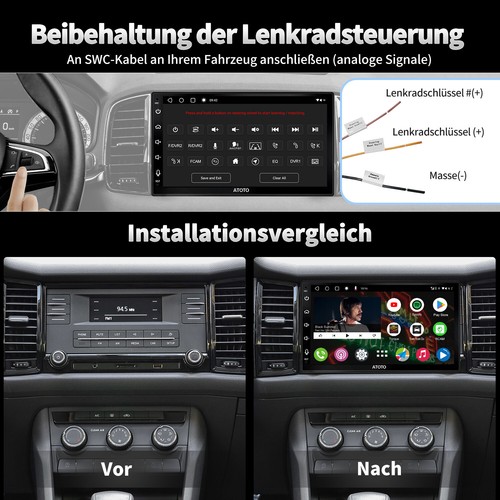 ATOTO A6PF DAB+ Android Autoradio navi GPS 7 Zoll ChatGPT-AI Android Auto Kamera - Bild 10 von 12
