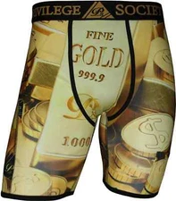 Privilege Society - Gold Bricks Mens Boxer Briefs UnderWear - ethika , psd