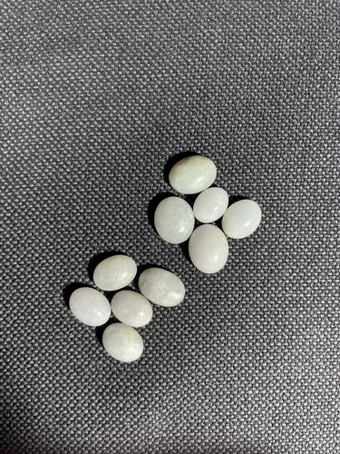 Jade Burma White Cabochon 84 ct 10 in lot Burma, rare white jade - Picture 4 of 6