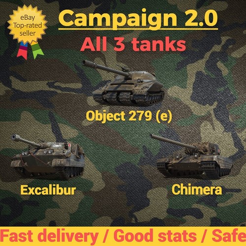 World of Tanks / Missioni 2.0 / Excalibur Chimera Obj. 279 (e) / WOT / EU NA - Foto 1 di 2