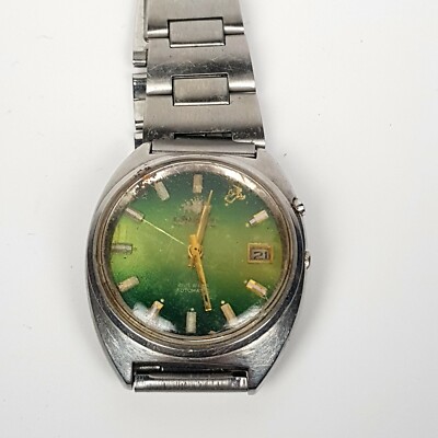Alte Orient Vintage Uhr 21 Jewels Automatik Stahl 70er Serviced 36mm