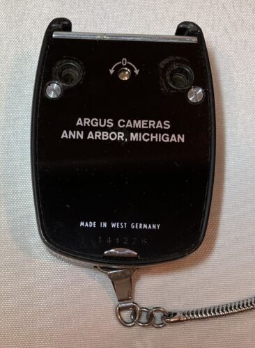 Argus L3 Light Meter Leather Case and Chain Vintage Working Photography - Picture 3 of 3