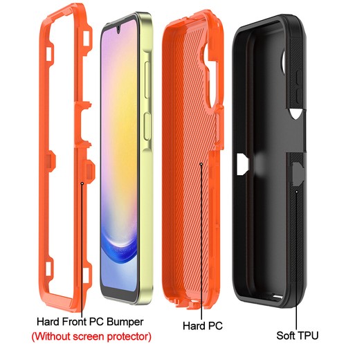 For Samsung Galaxy A25 5G phone Case Heavy Duty Shockproof Hybrid Defender Cover - Picture 9 of 15
