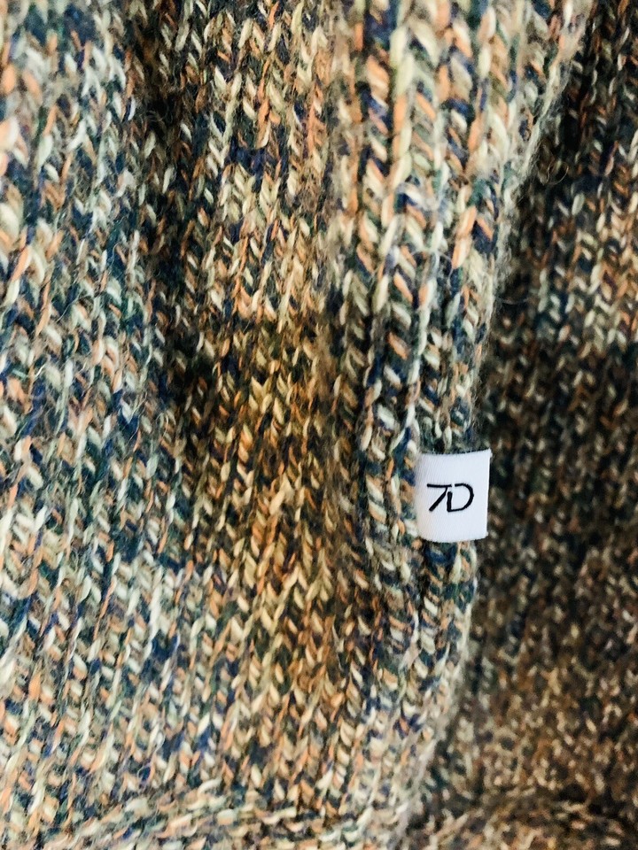7 Diamonds Mens Wool Blend Warm Sweater Multicolor Large eBay