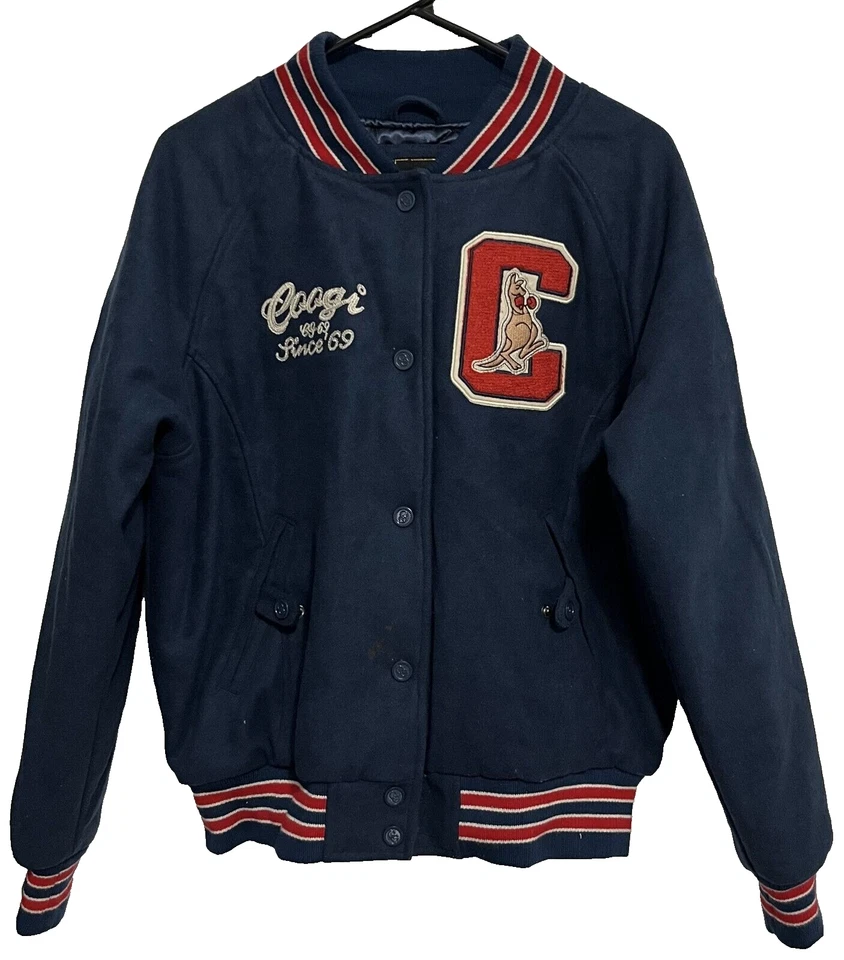 COOGI 69 "Love Passion" Men Varsity Letterman Patches Snap Button Jacket XL - Image 4 of 4