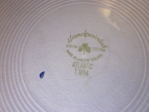 Vintage Brendan Erin Stone Hand Painted Dinner Plates. IRELAND ATLANTIC - Picture 4 of 4