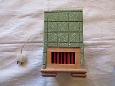 bella vecchia stufa per bambole stufa per bambole stufa in maiolica legno R. Sweet Annaberg Erzgebirge