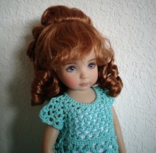 Strawberry blonde wig with lots of curls Size 8 for Effner Little Darling doll