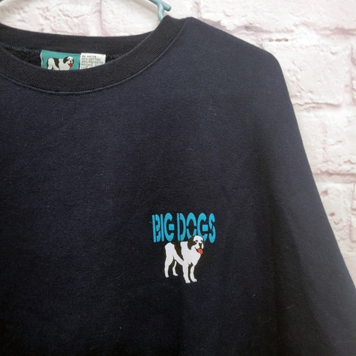 Sudadera Gráfica Big Dogs Big Kahuna Años 90 De Colección Talla XL Cuello Redondo Peso Pesado - Imagen 3 de 10
