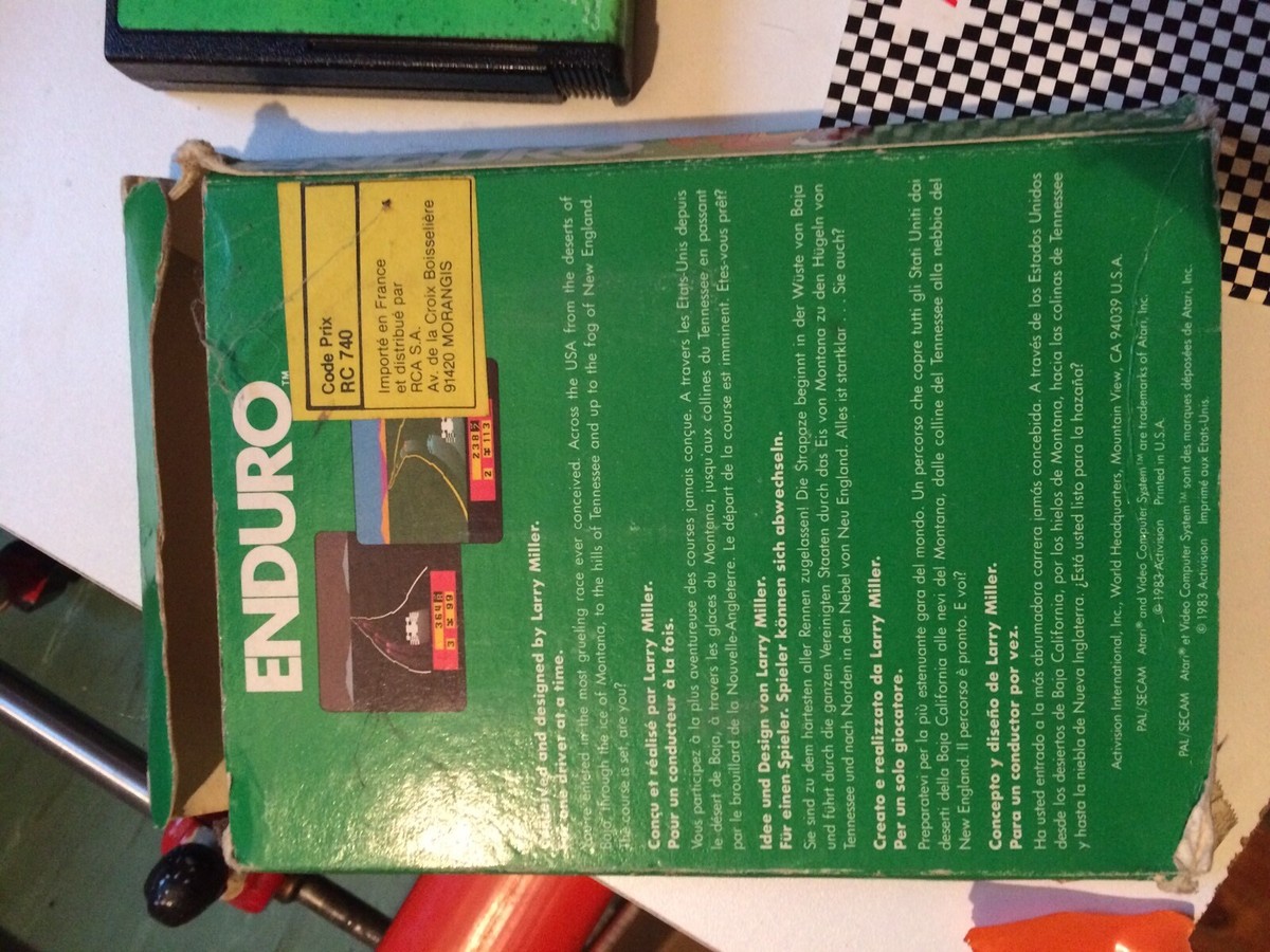 Lot De 4 Jeux Atari 2600 – Pacman, Tennis Et Plus – Bon état, Boîtiers Inclus