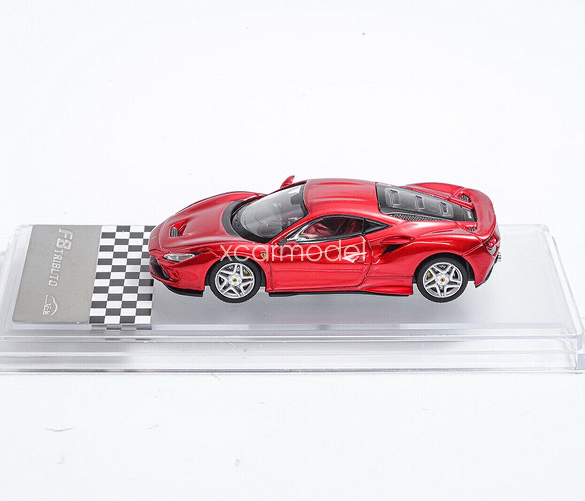 XF MODEL 1/64 Scale Ferrari F8 Tributo Red Diecast Car Model