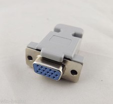 1pcs DB15 VGA Female 15Pin 3 Rows D-Sub Connector Plastic Hood Cover Backshell