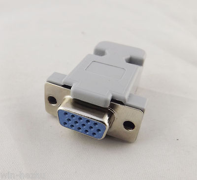 1pcs DB15 VGA Female 15Pin 3 Rows D-Sub Connector Plastic Hood Cover ...