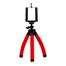 1pc Universal Adjustable Octopus Tripod Stand Phone Holder for iPhone Camera Red