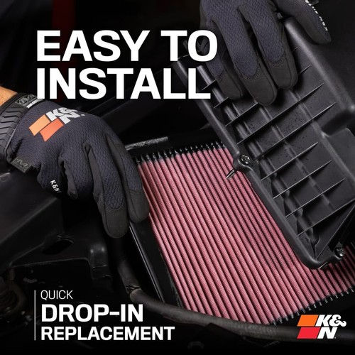 K&N Replacement Air Filter Fits 2006-15 Jaguar XK / XKR / XKR-S 5.0L V8 33-2445 - Picture 5 of 16