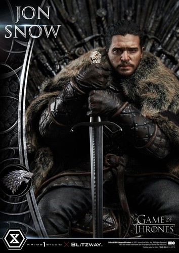 GAME of THRONES: JON SNOW with THRONE 1/4 STATUE 60 cm PRIME 1 STUDIO – BLITZWAY - Imagen 8 de 22