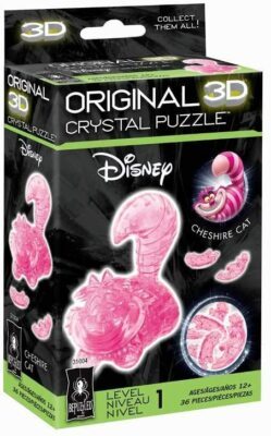 NIB Bepuzzled original 3D crystal puzzle pink Cheshire Cat Disney