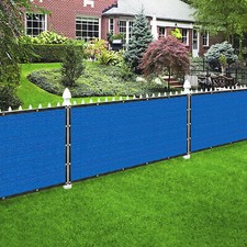 Houssity 6 FT  Blue Fence Privacy Screen  for Chain Link Fence Carport Garden
