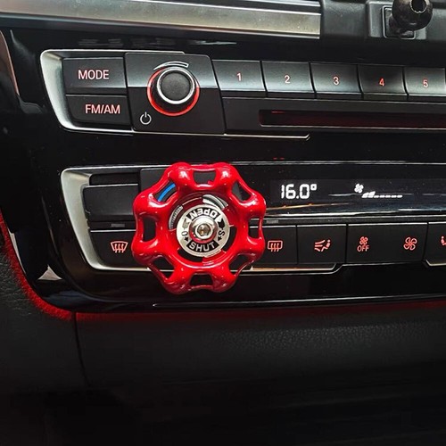 Car Central Control Knob Water Valve Style Button Red Cover Sticker Accessories - Bild 3 von 6